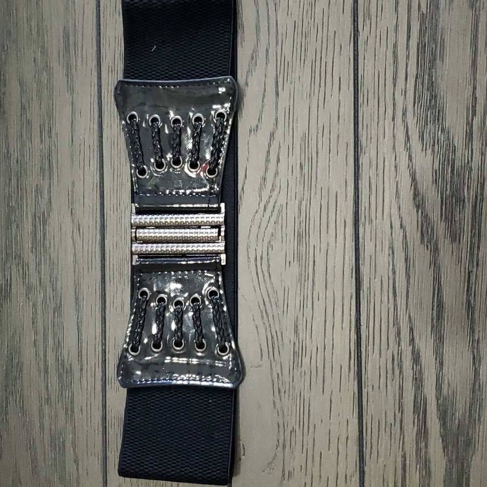 Oversized Dressy Black Belt
